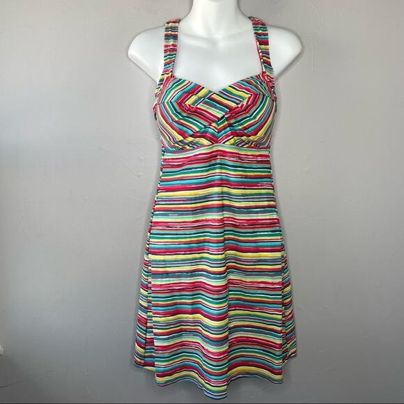 Athleta Other - ATHLETA Swim Dress Womens Size XS Colorful Striped Summer Pool Vacation Beach